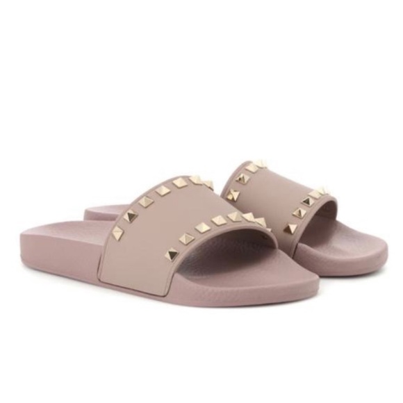 VALENTINO rockstud rubber sliders - Picture 1 of 5